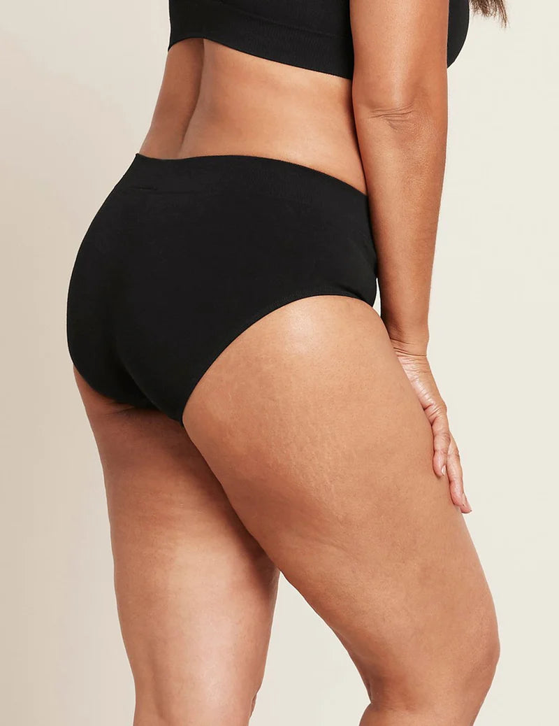 BOODY ミディブリーフ ブリーフ ビキニ Black 黒 ブラック ブーディー 下着 ショーツ パンツ オーガニック バンブー 人気 肌に優しい 地球に優しい ストレスフリー 冷え性 boodyjapan サイズ#boody エシカル