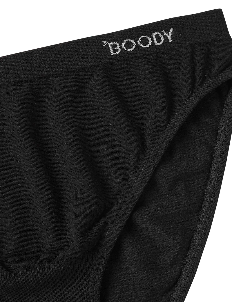 BOODY クラシック ビキニ Black 黒 ブラック ブーディー 下着 ショーツ パンツ オーガニック バンブー 人気 肌に優しい 地球に優しい ストレスフリー 冷え性 boodyjapan サイズ#boody エシカル