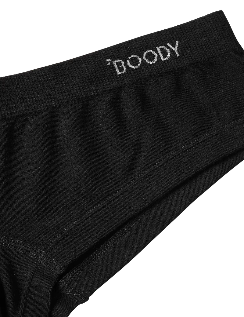 BOODY ブラジリアン ビキニ Black 黒 ブラック ブーディー 下着 ショーツ パンツ オーガニック バンブー 人気 肌に優しい 地球に優しい ストレスフリー 冷え性 boodyjapan サイズ＃boody エシカル