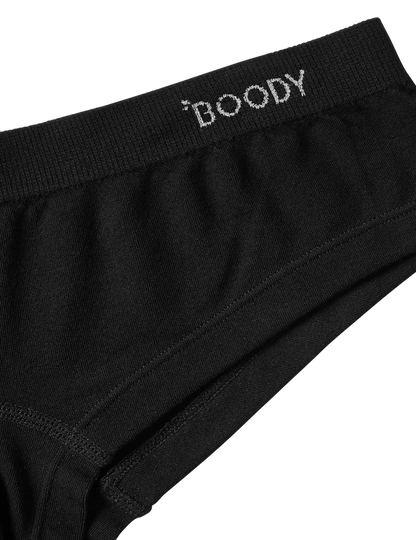 BOODY ブラジリアン ビキニ Black 黒 ブラック ブーディー 下着 ショーツ パンツ オーガニック バンブー 人気 肌に優しい 地球に優しい ストレスフリー 冷え性 boodyjapan サイズ＃boody エシカル